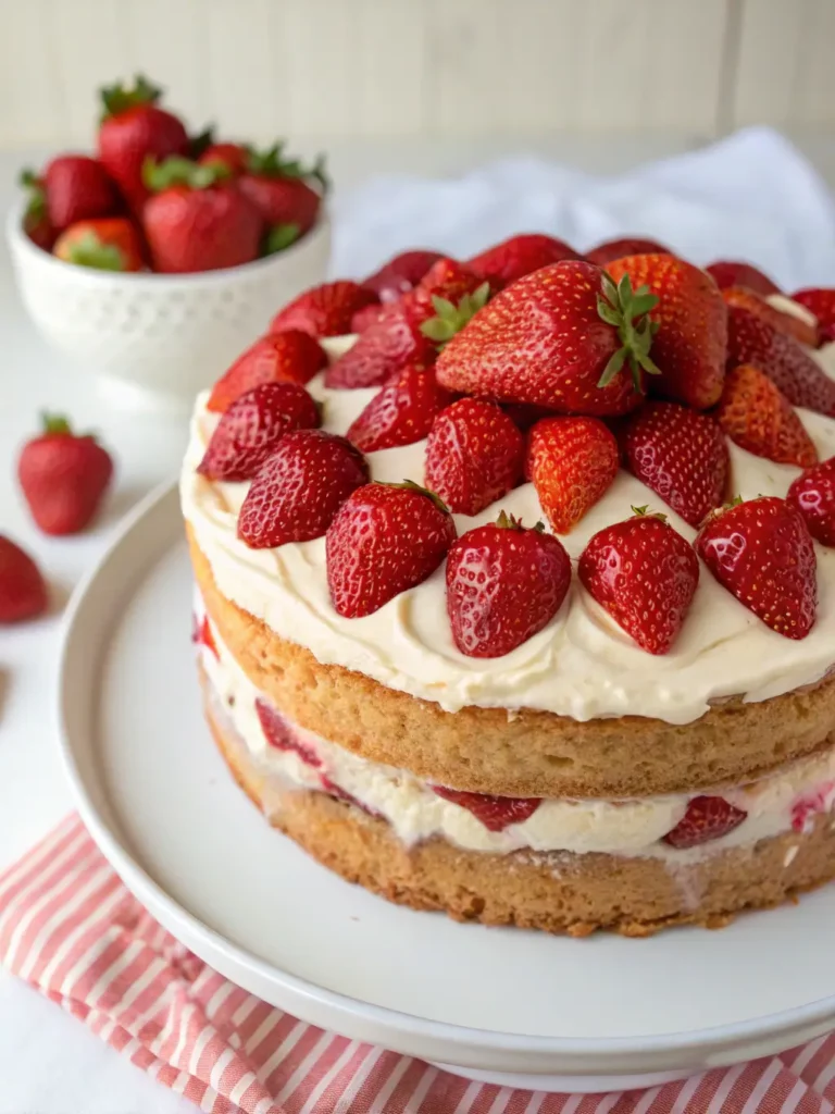 How to Make strawberry cake
