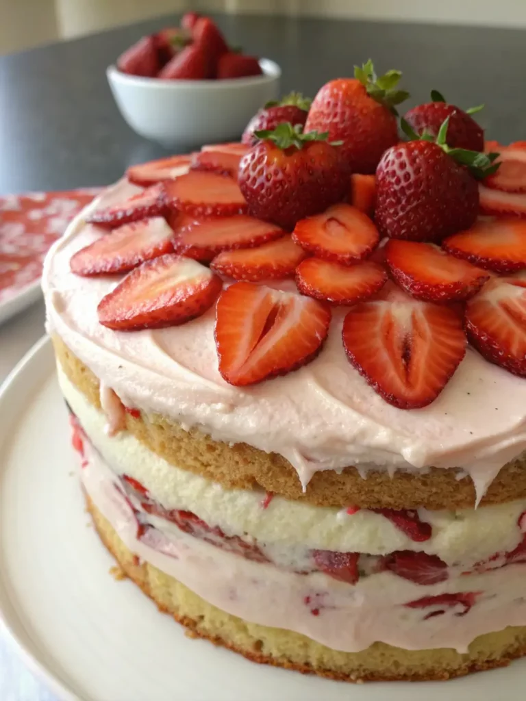 Serving Suggestions for strawberry cake