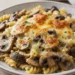 Mushroom Pasta with Melted Cheese